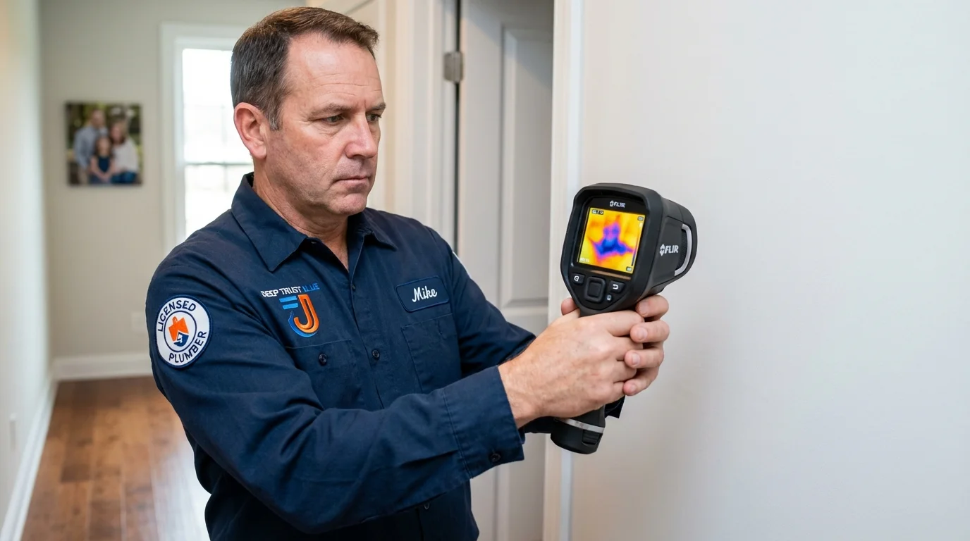Thermal imaging leak detection by Johns Plumbing LLC in Kosciusko